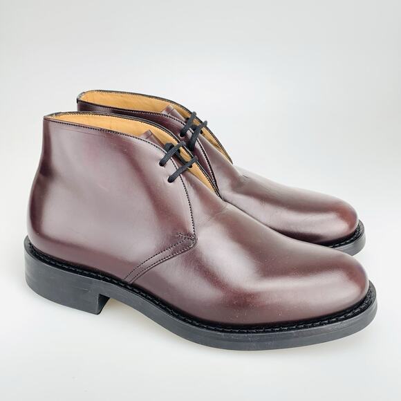 Church’s Ryder 3 Chukka Boot Leather Shoes Size 6 US Burgundy Made in England